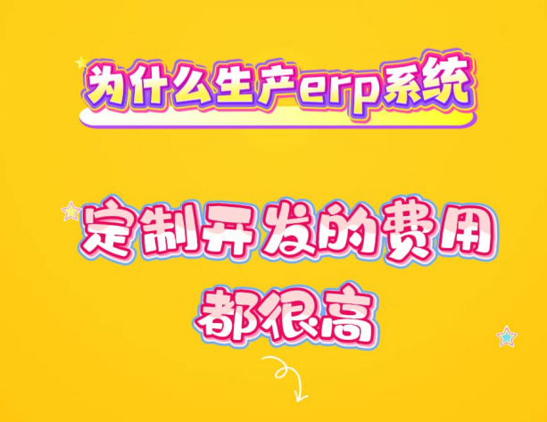 為什么生產(chǎn)erp系統(tǒng)定制開發(fā)的費用都很高